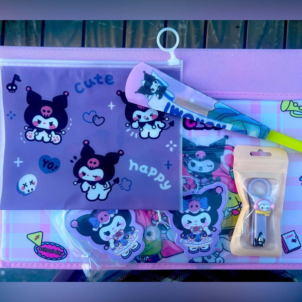 Sanrio Kuromi 5 item BUNDLE Pack NEW *  Hello Kitty